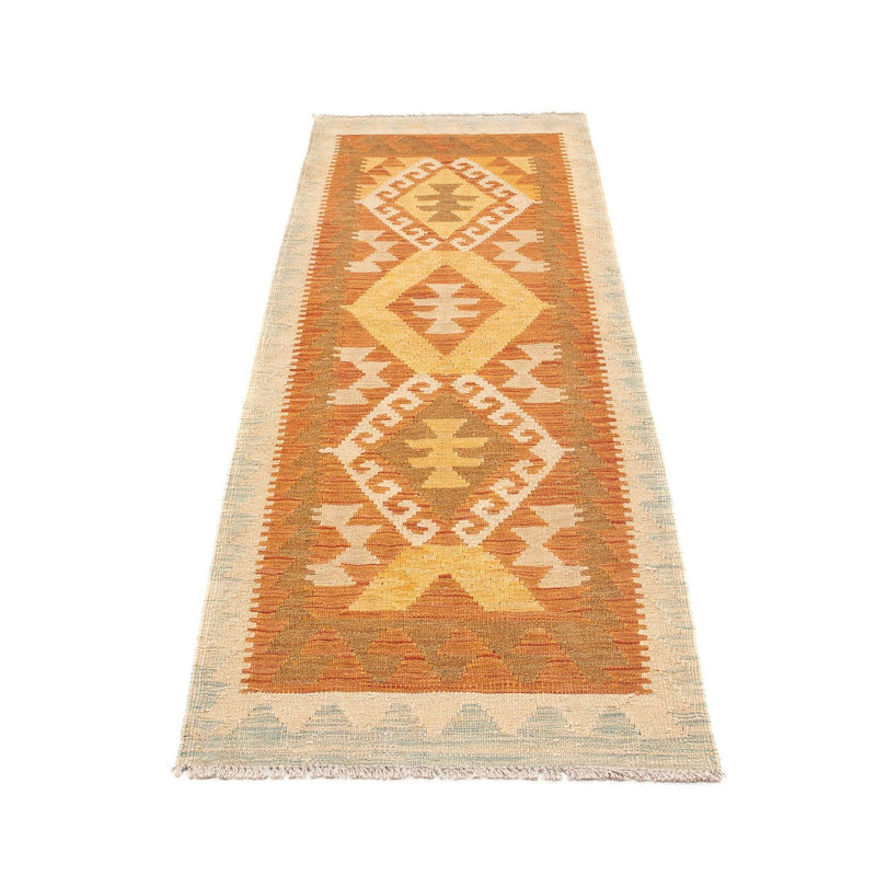 Tappeto corsia Tappeto Kelim - Splash - 202 x 62 cm - ruggine