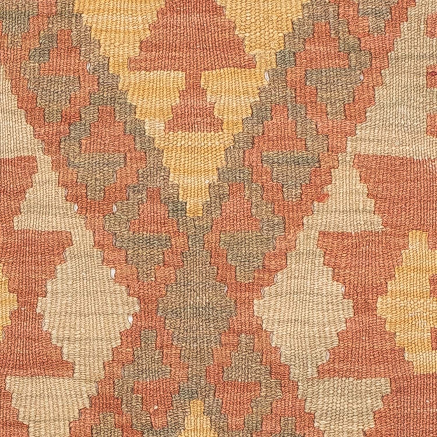 Tappeto corsia Tappeto Kelim - Splash - 207 x 65 cm - rosso chiaro