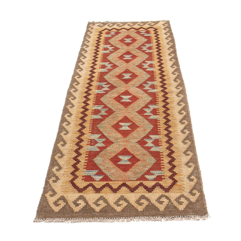 Tappeto corsia Tappeto Kelim - Splash - 202 x 64 cm - multicolore
