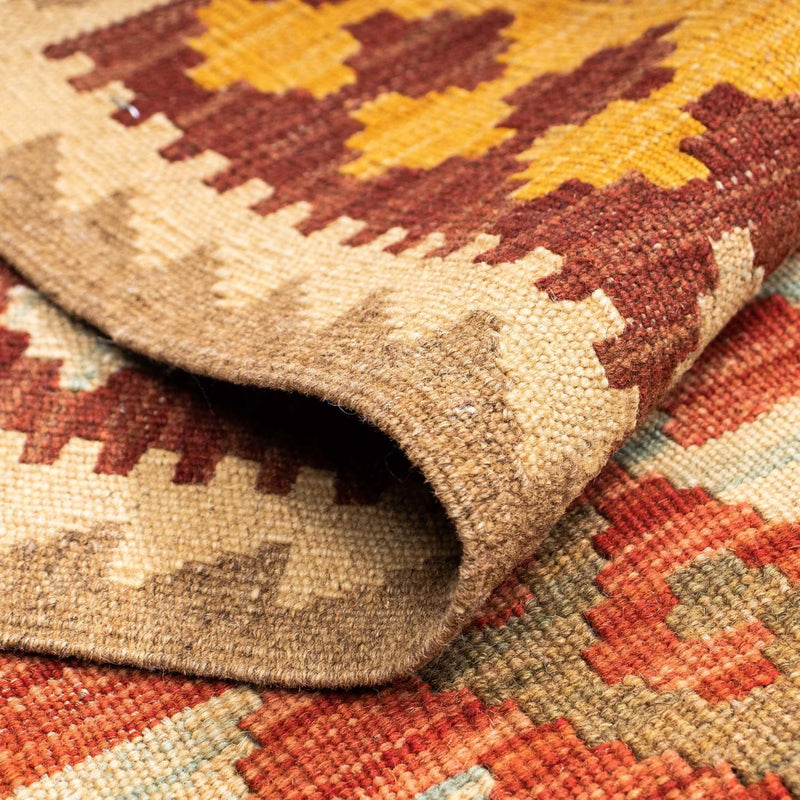 Tappeto corsia Tappeto Kelim - Orientale - 199 x 67 cm - marrone chiaro