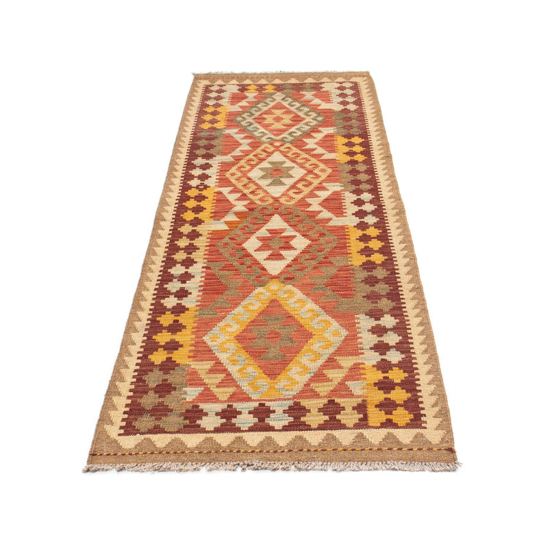 Tappeto corsia Tappeto Kelim - Orientale - 199 x 67 cm - marrone chiaro