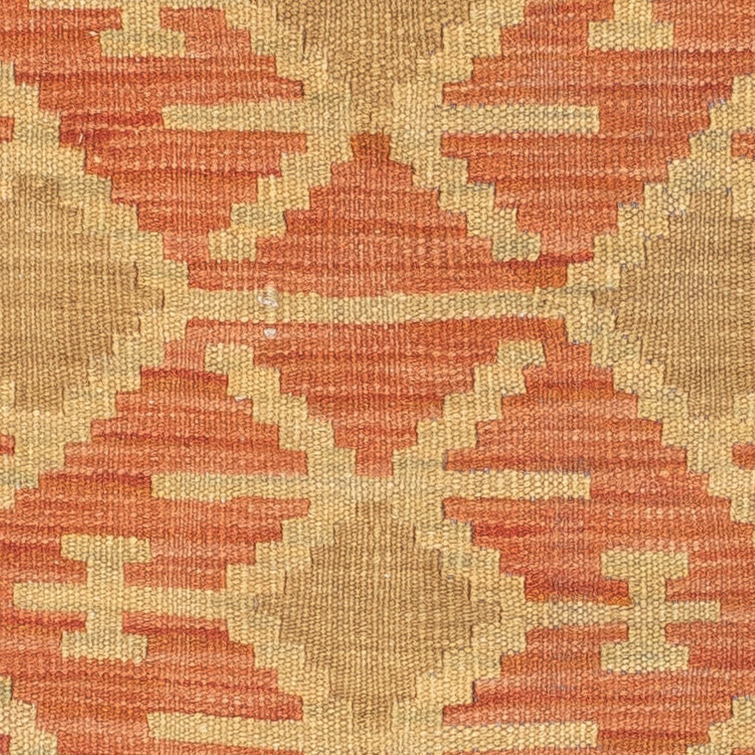 Tappeto corsia Tappeto Kelim - Splash - 198 x 68 cm - ruggine