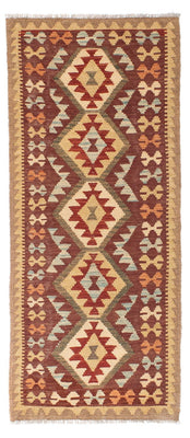 Tappeto corsia Tappeto Kelim - Orientale - 192 x 76 cm - marrone