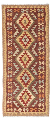 Tappeto corsia Tappeto Kelim - Orientale - 192 x 76 cm - marrone