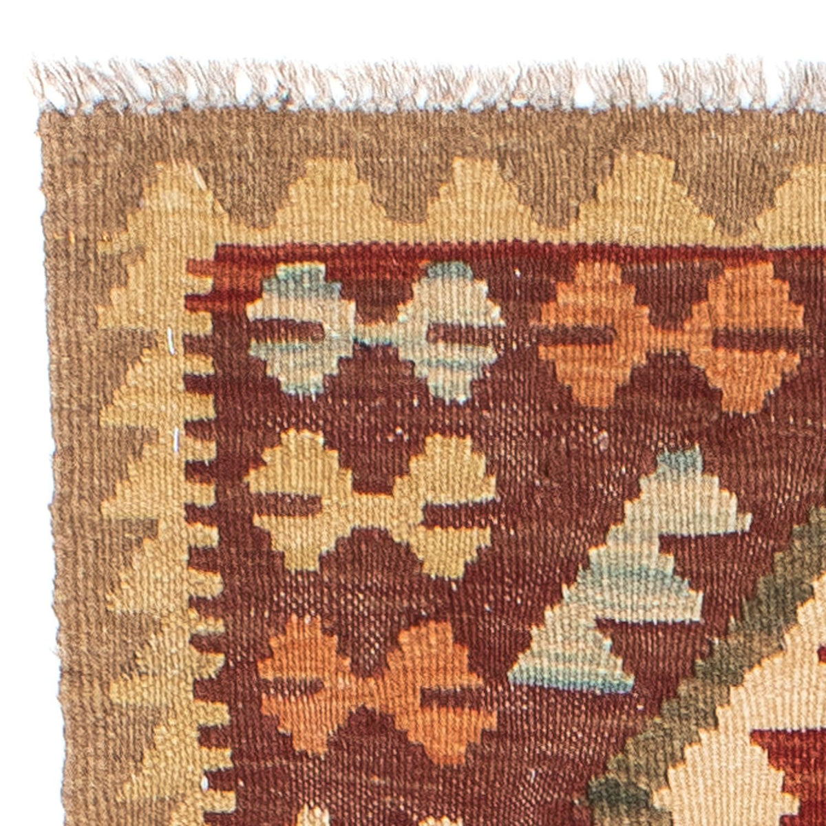 Tappeto corsia Tappeto Kelim - Orientale - 192 x 76 cm - marrone