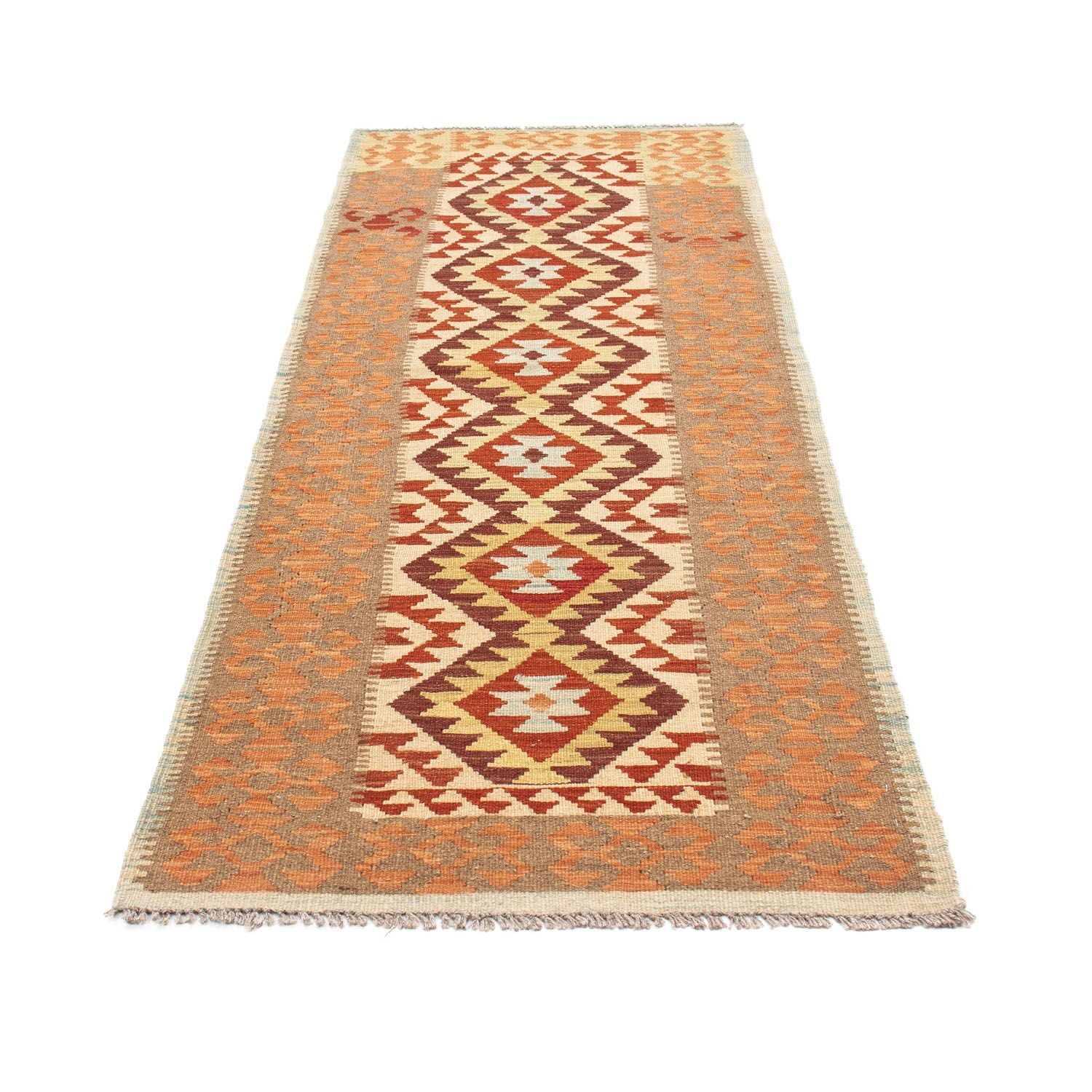 Tappeto corsia Tappeto Kelim - Orientale - 199 x 77 cm - beige