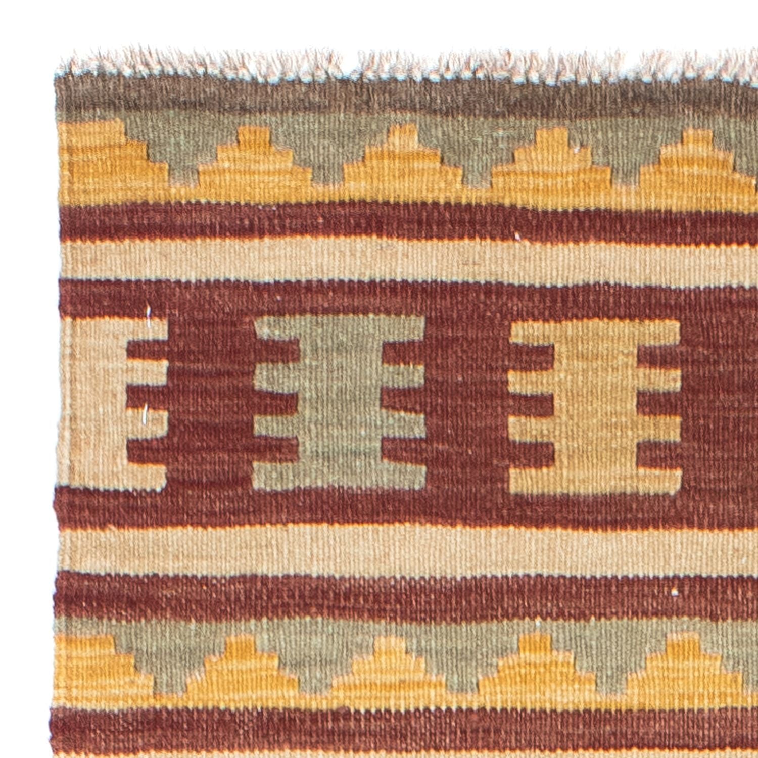 Tappeto corsia Tappeto Kelim - Orientale - 207 x 74 cm - beige