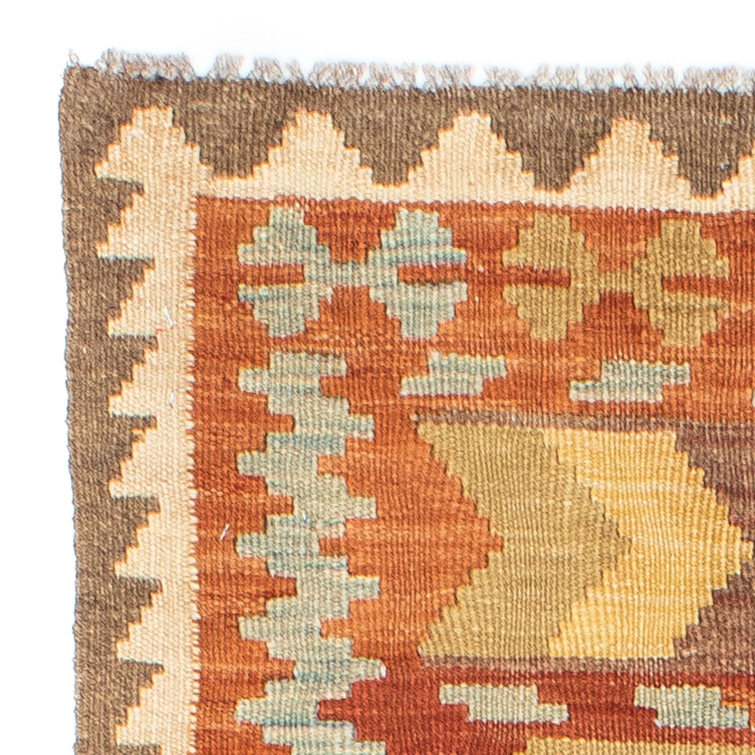 Tappeto corsia Tappeto Kelim - Orientale - 195 x 75 cm - arancione