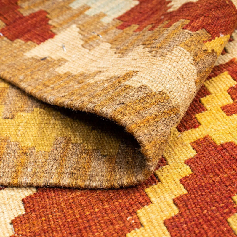 Tappeto corsia Tappeto Kelim - Orientale - 206 x 73 cm - ruggine