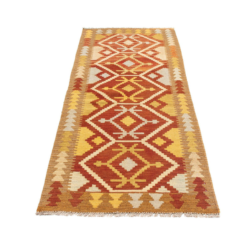 Tappeto corsia Tappeto Kelim - Orientale - 206 x 73 cm - ruggine