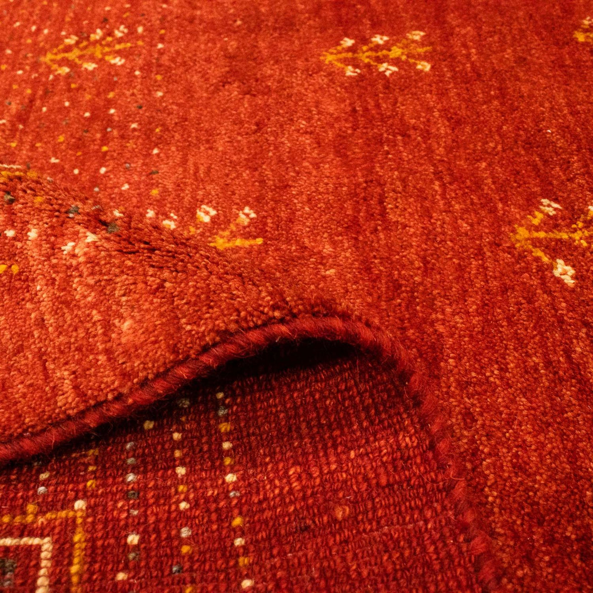Tappeto Gabbeh - Loribaft Persero - 202 x 152 cm - rosso scuro