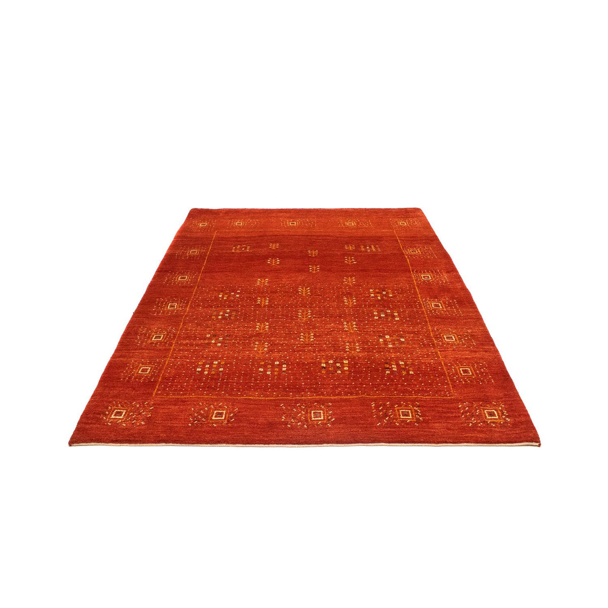 Tappeto Gabbeh - Loribaft Persero - 202 x 152 cm - rosso scuro