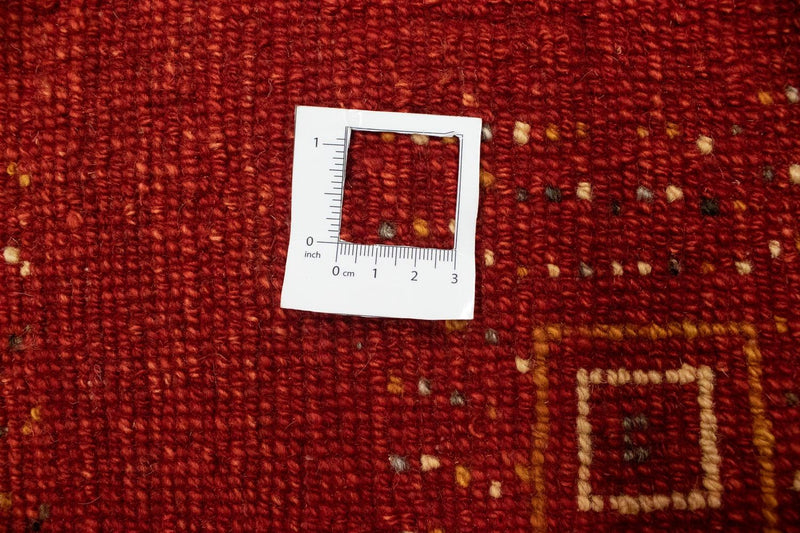 Tappeto Gabbeh - Loribaft Persero - 202 x 152 cm - rosso scuro