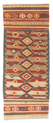 Tappeto corsia Tappeto Kelim - Orientale - 201 x 72 cm - multicolore