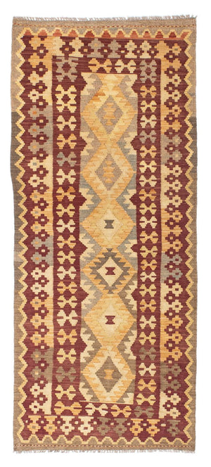 Tappeto corsia Tappeto Kelim - Orientale - 195 x 79 cm - marrone