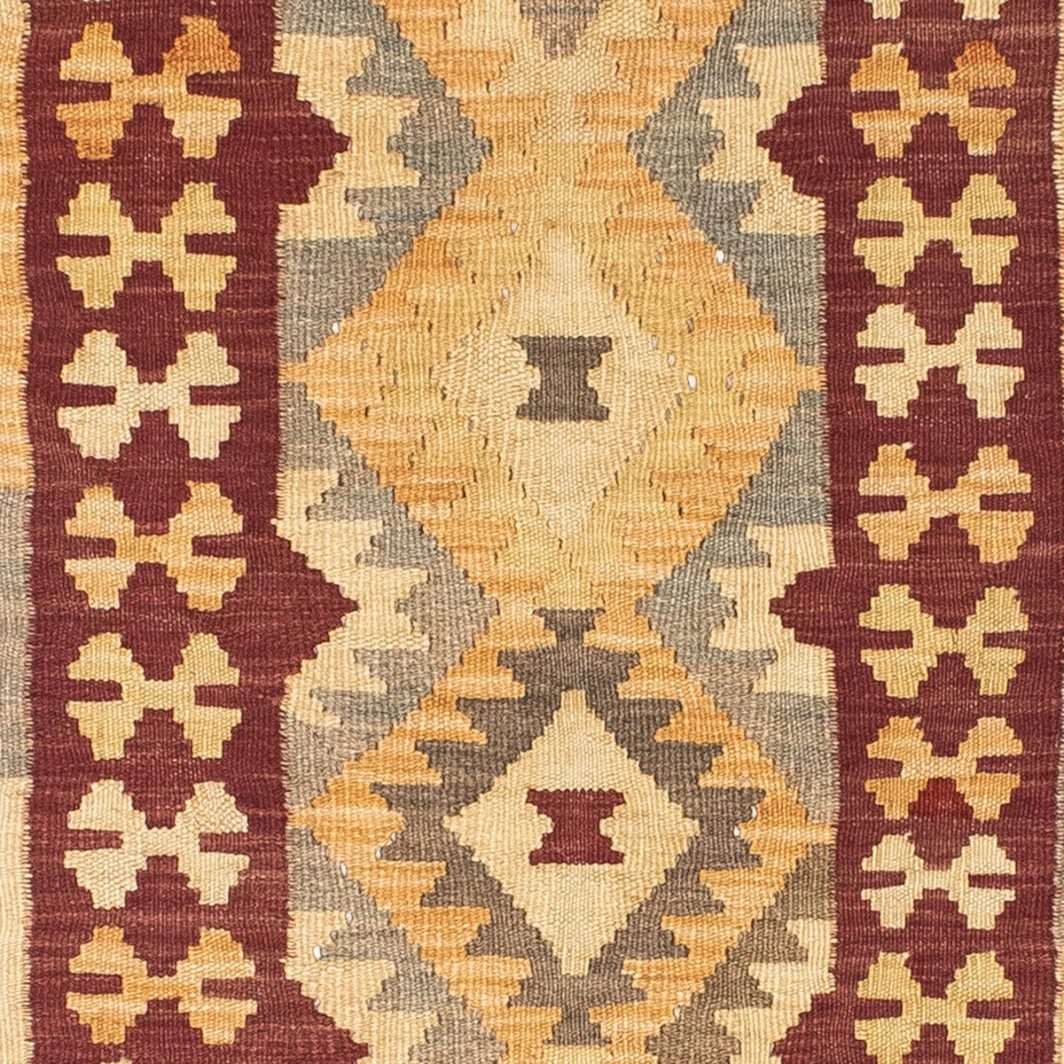 Tappeto corsia Tappeto Kelim - Orientale - 195 x 79 cm - marrone