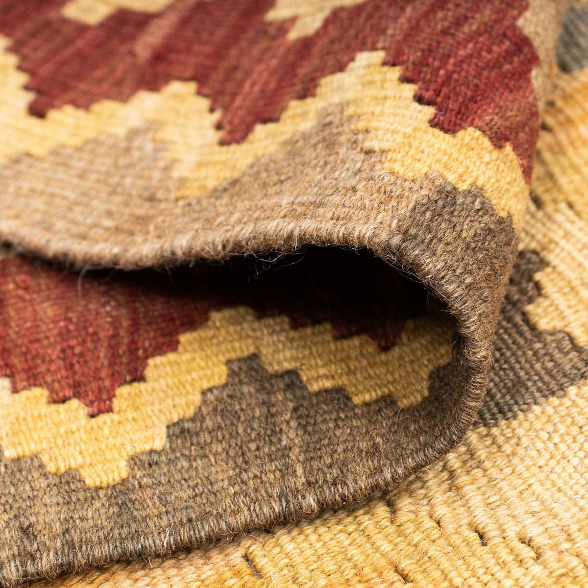 Tappeto corsia Tappeto Kelim - Orientale - 195 x 79 cm - marrone