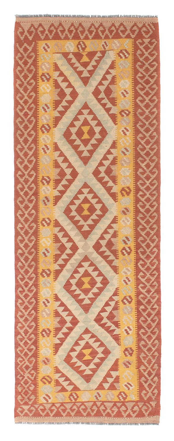 Tappeto corsia Tappeto Kelim - Splash - 203 x 69 cm - ruggine