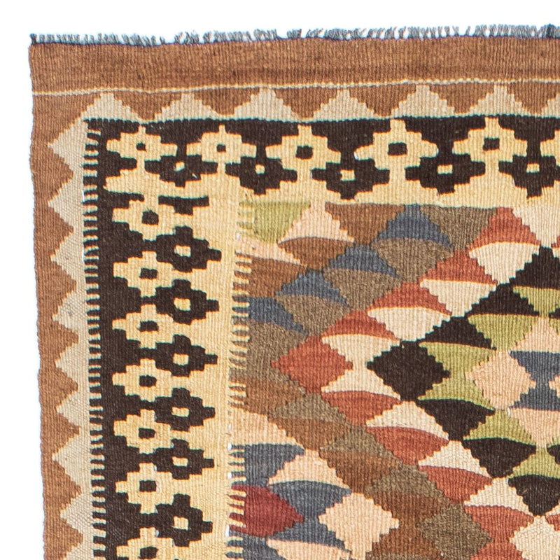 Tappeto corsia Tappeto Kelim - Orientale - 207 x 85 cm - marrone chiaro