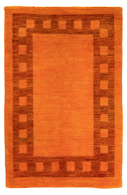 Tappeto Gabbeh - Indus - 123 x 79 cm - arancione