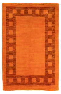 Tappeto Gabbeh - Indus - 123 x 79 cm - arancione