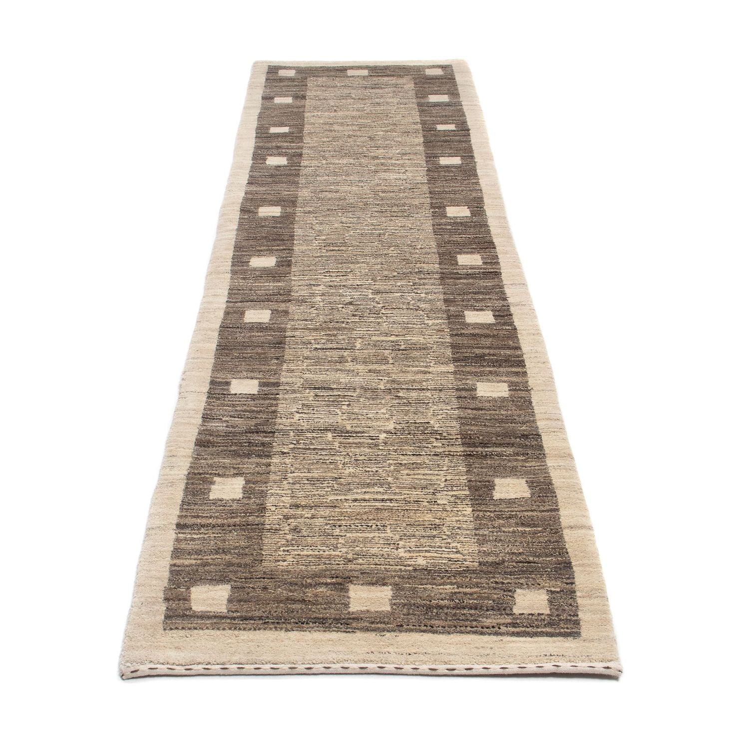 Tappeto corsia Tappeto Gabbeh - Persero - 300 x 74 cm - beige
