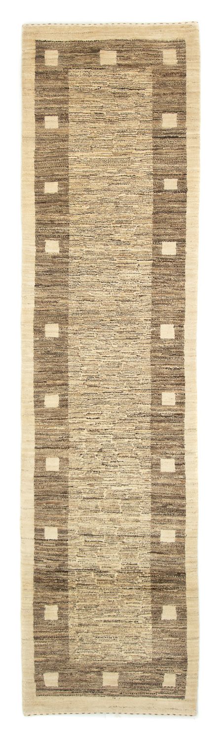 Tappeto corsia Tappeto Gabbeh - Indus - 300 x 74 cm - grigio