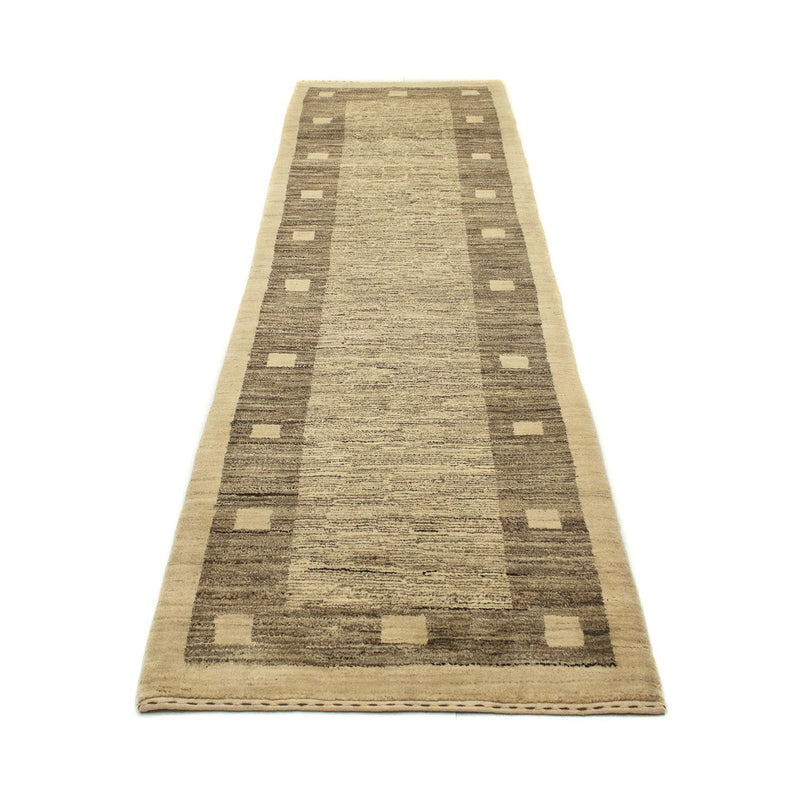 Tappeto corsia Tappeto Gabbeh - Indus - 300 x 74 cm - grigio