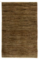 Tappeto Gabbeh - Indus - 113 x 78 cm - marrone scuro