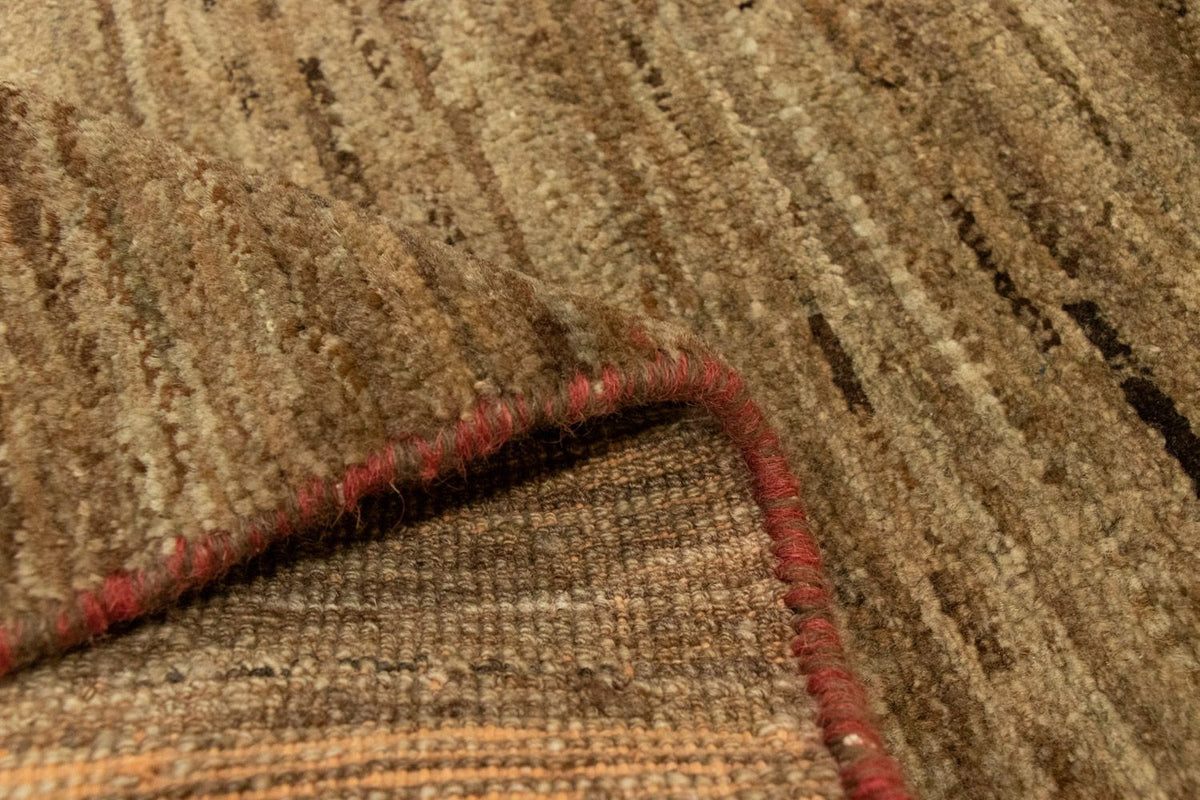 Tappeto Gabbeh - Indus - 113 x 78 cm - marrone scuro