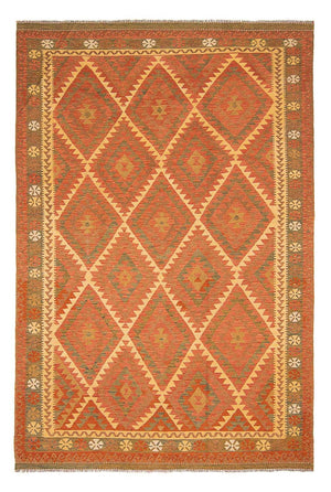 Tappeto Kelim - Splash - 294 x 207 cm - marrone