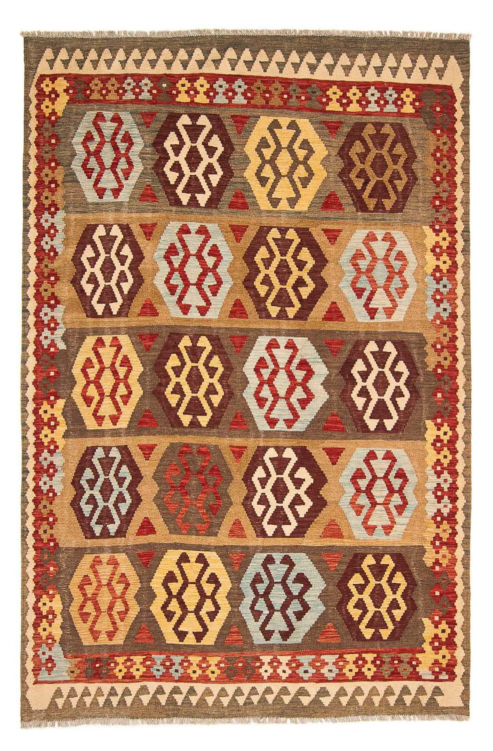 Tappeto Kelim - Splash - 298 x 199 cm - multicolore