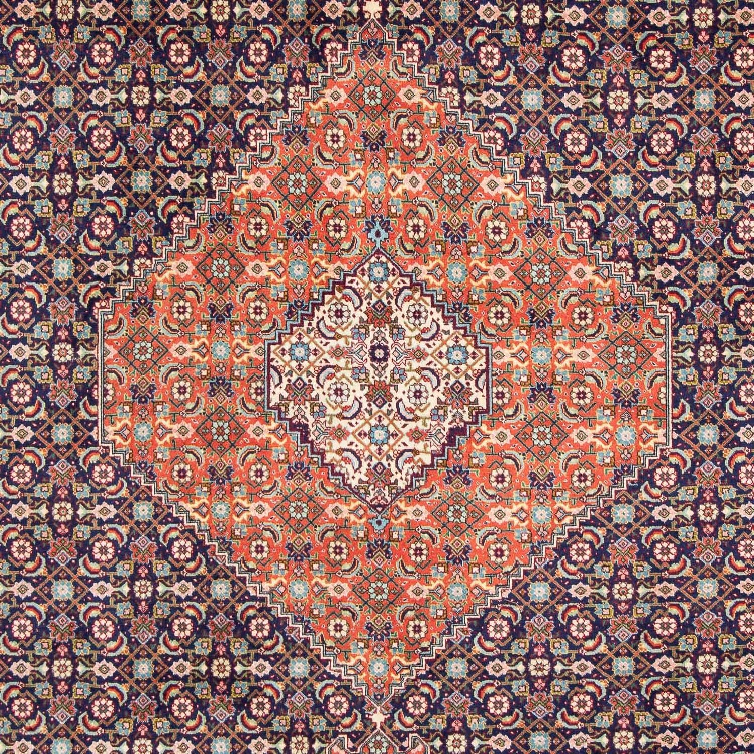 Tappeto Persero - Tabriz - 309 x 209 cm - blu scuro