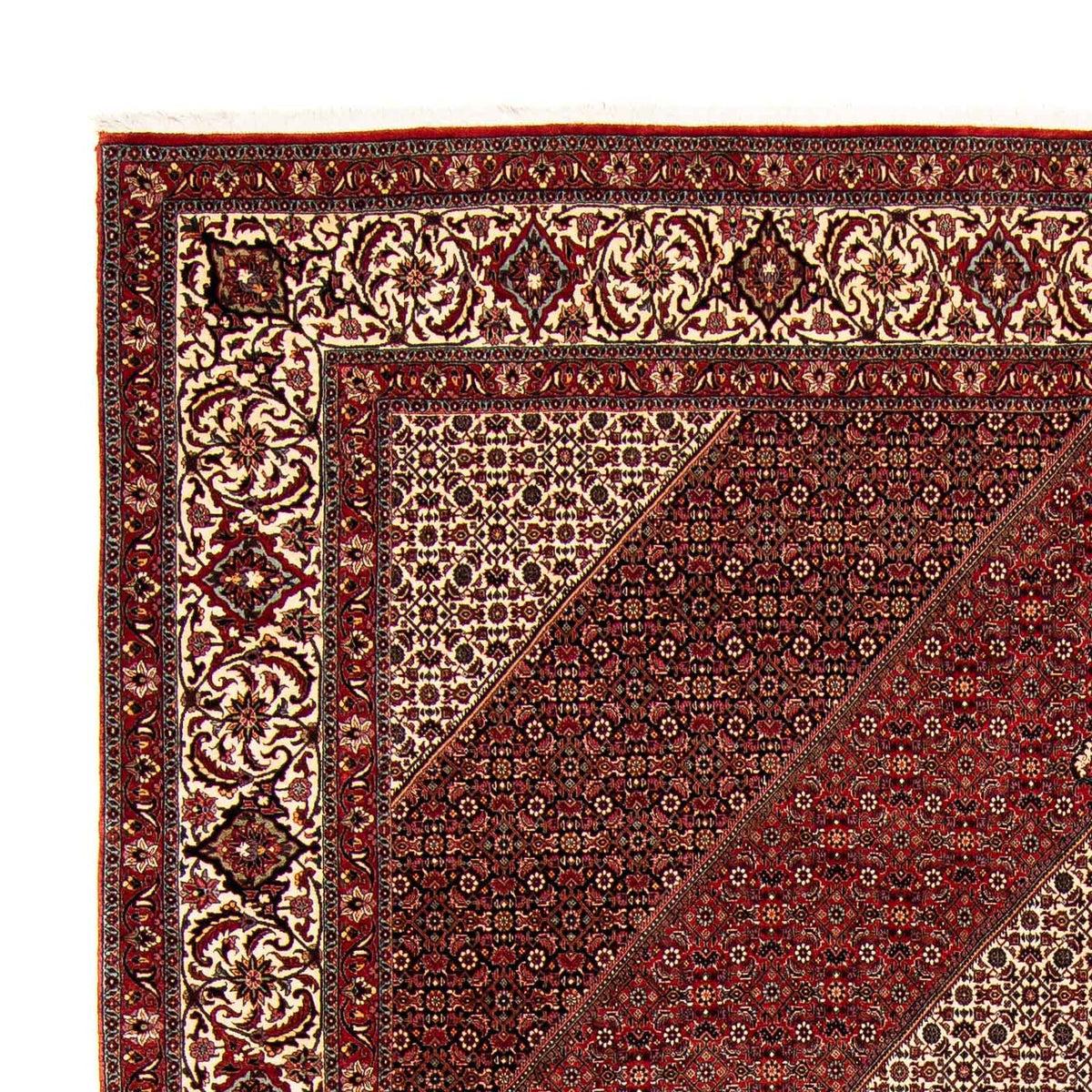 Tappeto Persero - Bidjar - 397 x 296 cm - rosso scuro