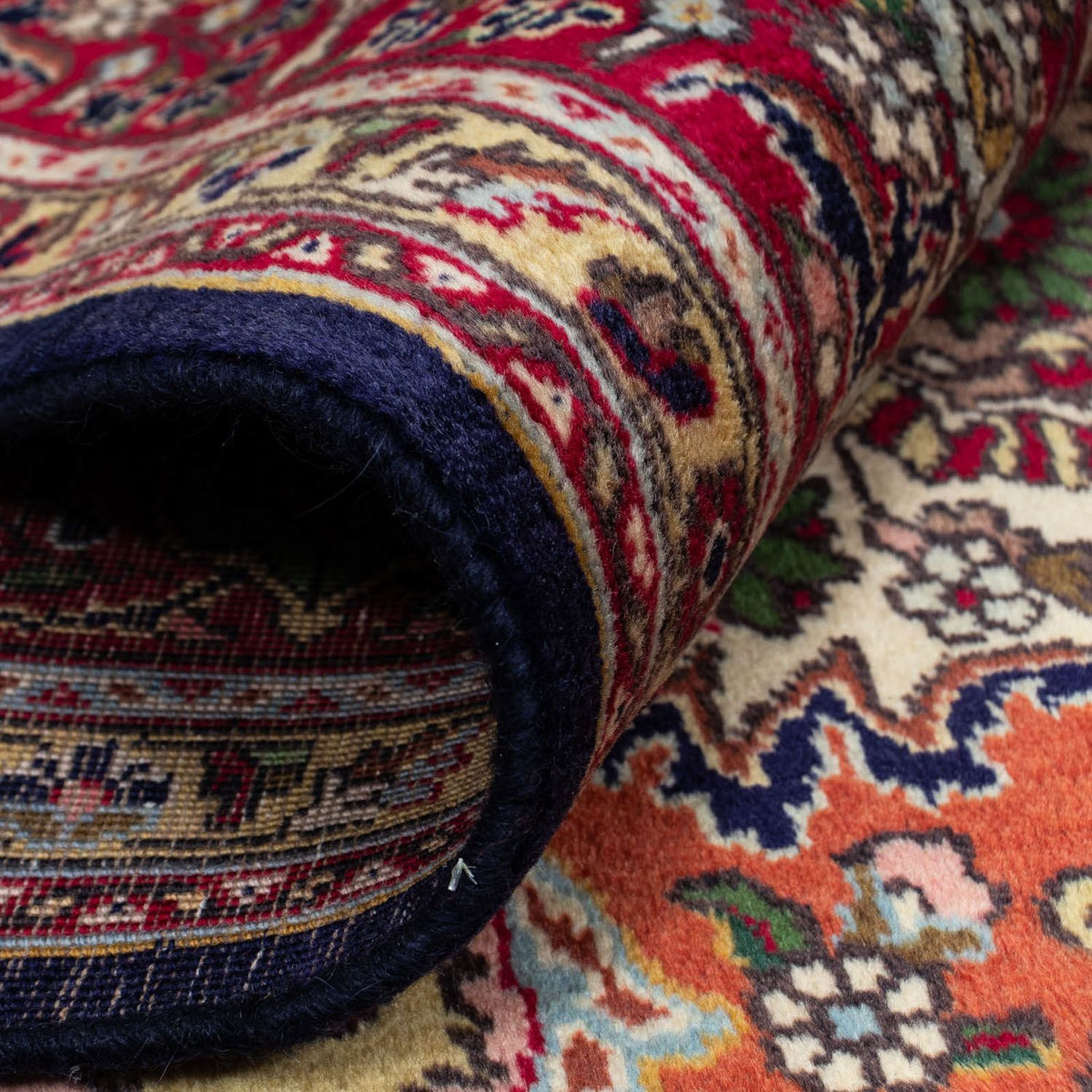 Tappeto Persero - Tabriz - 307 x 200 cm - blu scuro