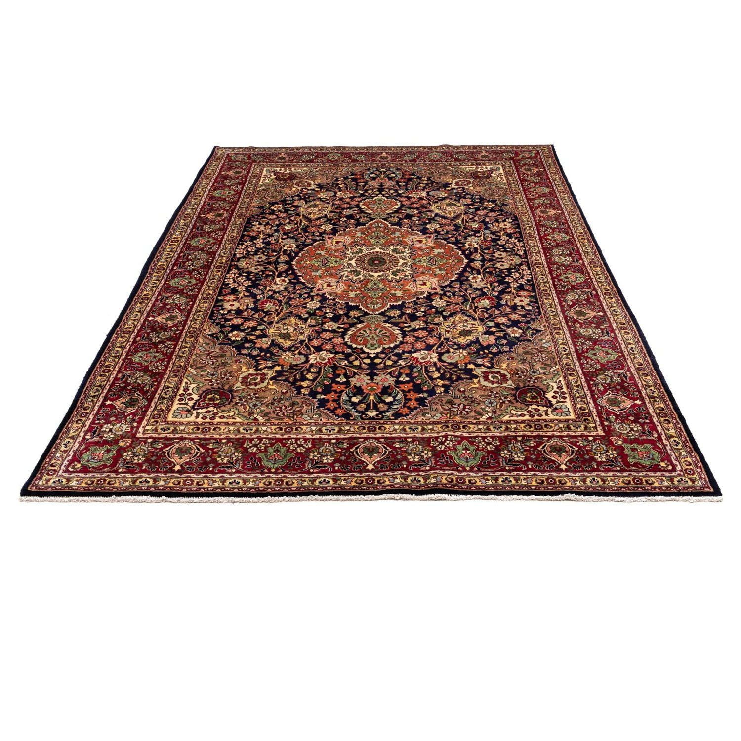 Tappeto Persero - Tabriz - 307 x 200 cm - blu scuro