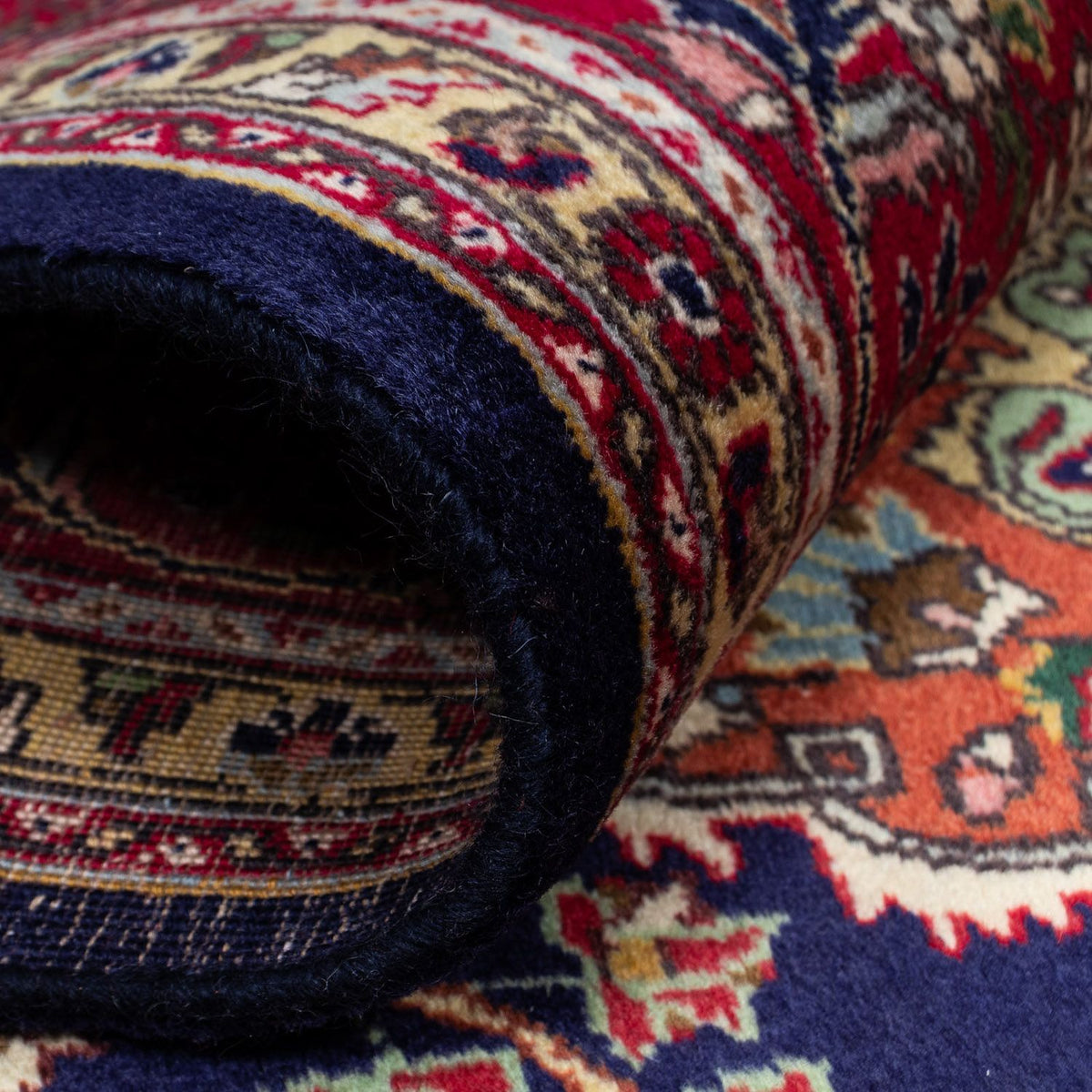 Tappeto Persero - Tabriz - 310 x 205 cm - blu scuro