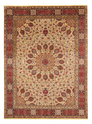 Tappeto Persero - Tabriz - Reale - 393 x 290 cm - marrone chiaro