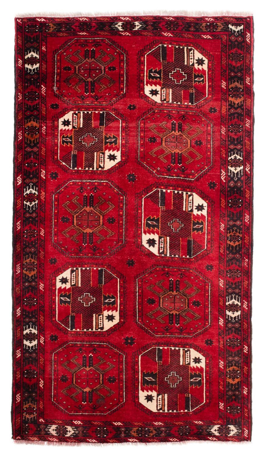 Tappeto Belutsch - 190 x 106 cm - rosso scuro