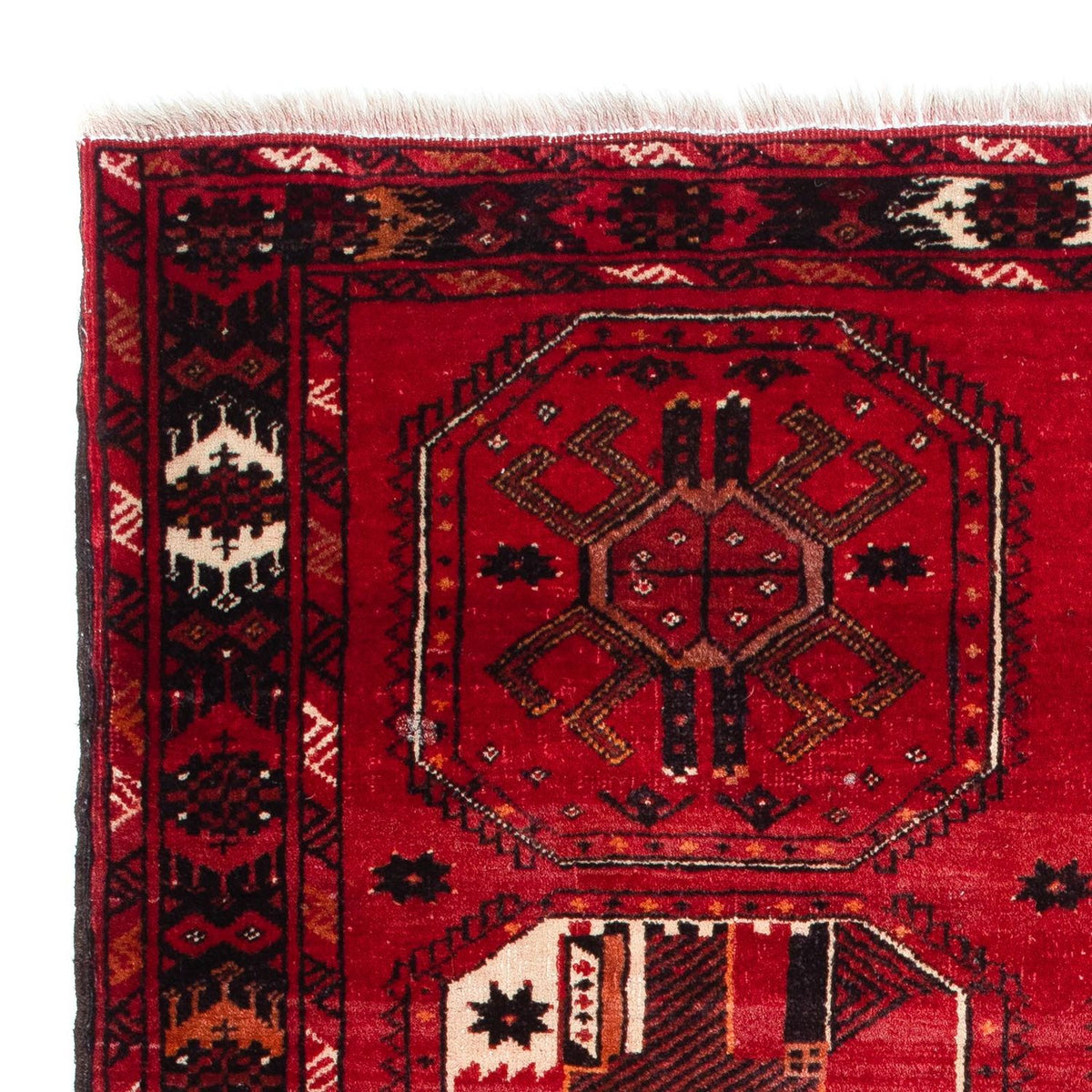 Tappeto Belutsch - 190 x 106 cm - rosso scuro