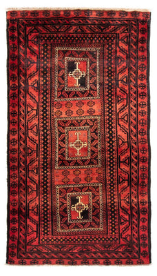 Tappeto corsia Tappeto Belutsch - 236 x 127 cm - rosso