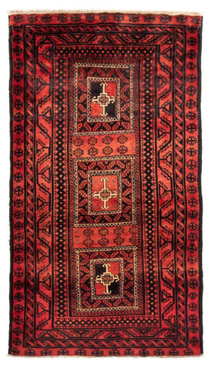 Tappeto corsia Tappeto Belutsch - 236 x 127 cm - rosso