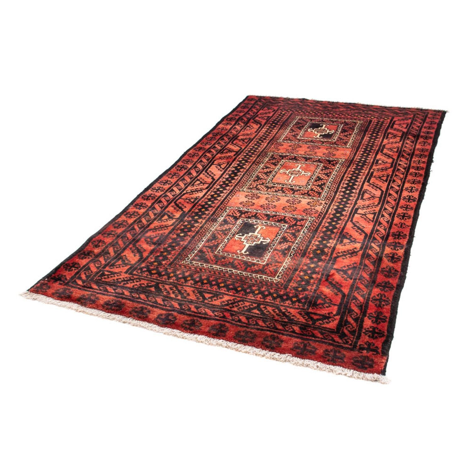 Tappeto corsia Tappeto Belutsch - 236 x 127 cm - rosso