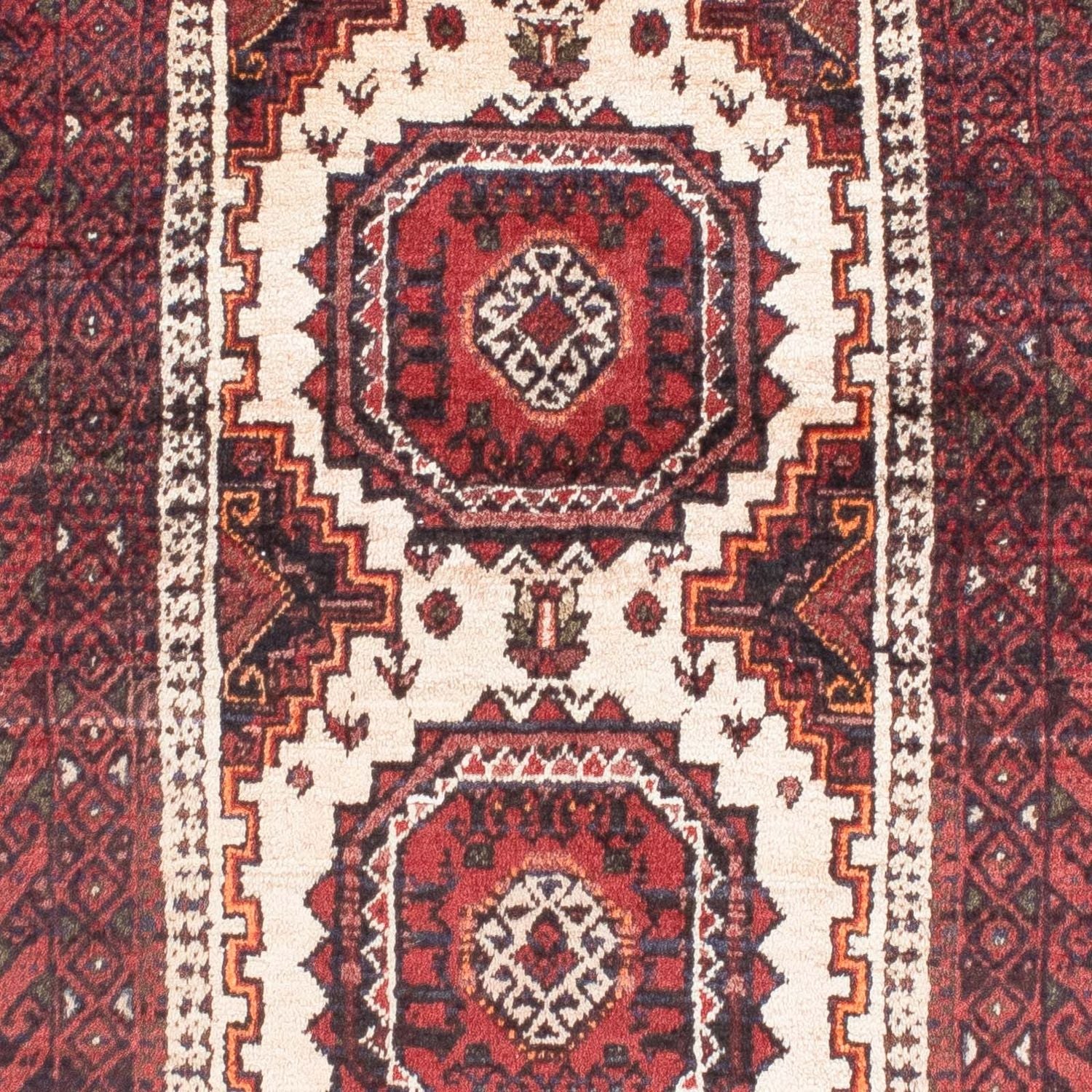 Tappeto Belutsch - 144 x 92 cm - rosso scuro