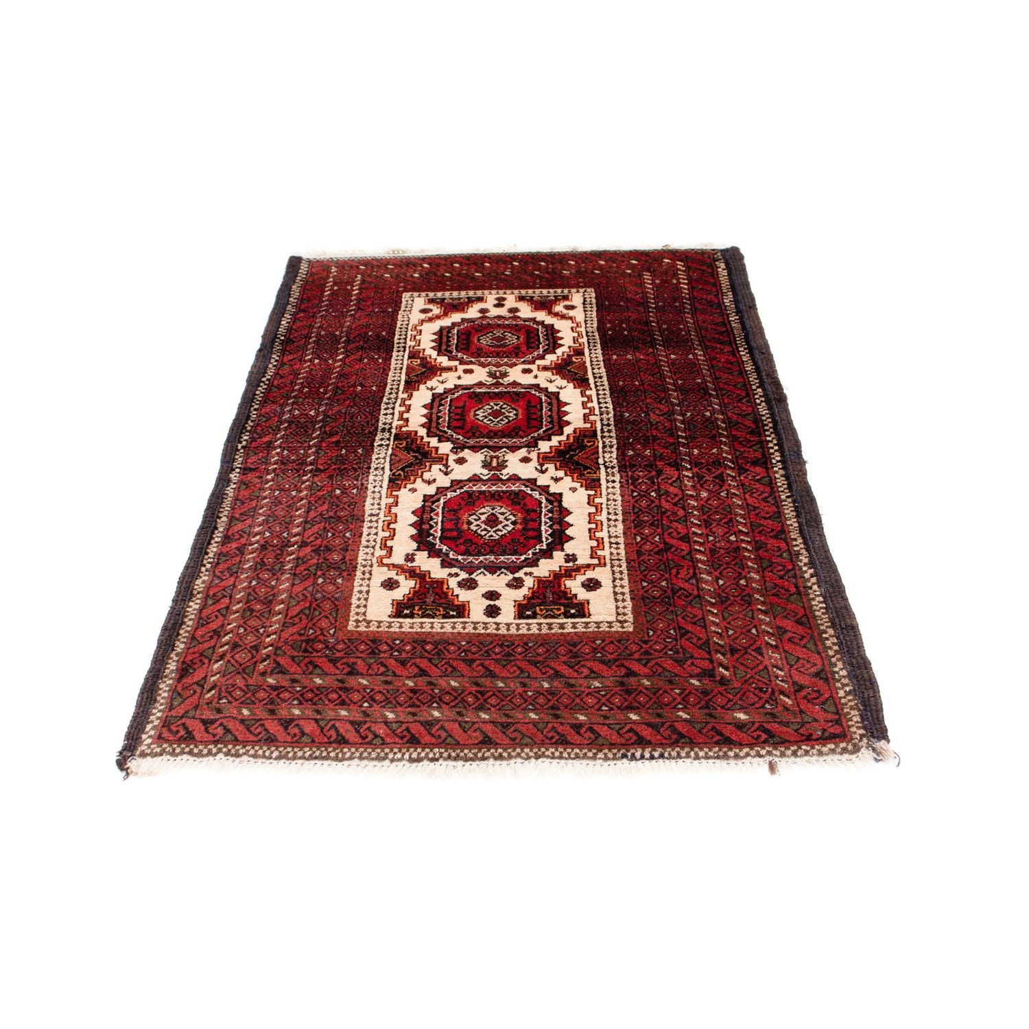 Tappeto Belutsch - 144 x 92 cm - rosso scuro