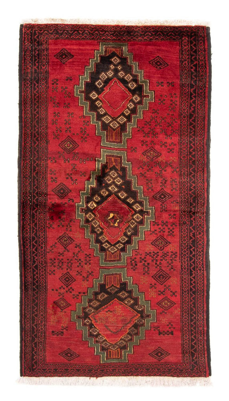 Tappeto corsia Tappeto Belutsch - 186 x 100 cm - rosso scuro