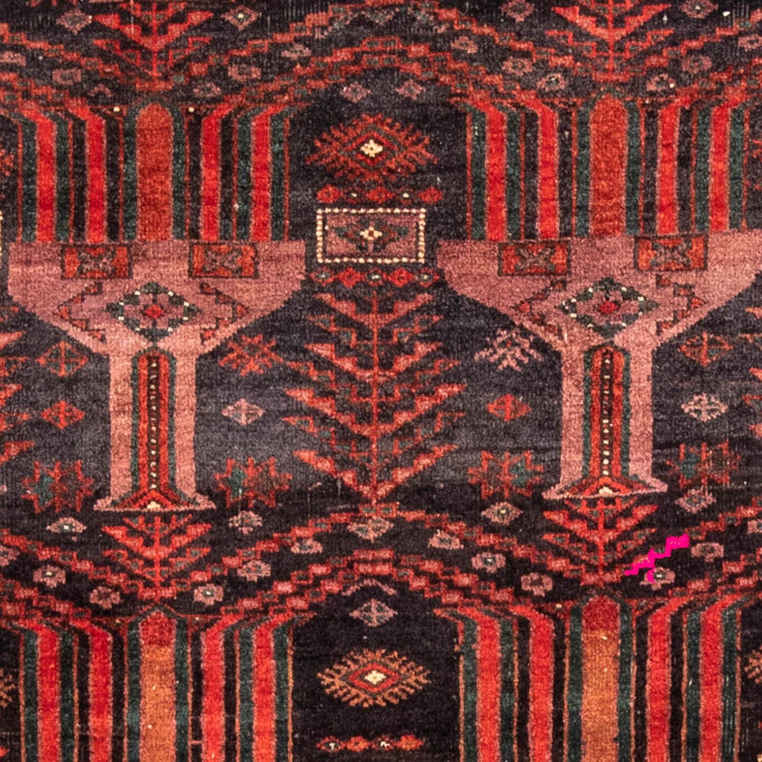Tappeto corsia Tappeto Belutsch - 228 x 114 cm - rosso chiaro