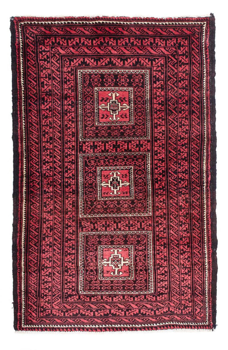 Tappeto Belutsch - 158 x 103 cm - rosso scuro