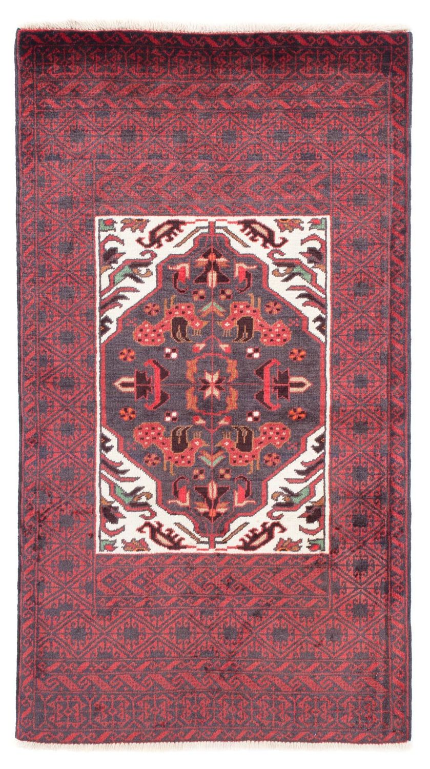 Tappeto Belutsch - 156 x 87 cm - rosso scuro