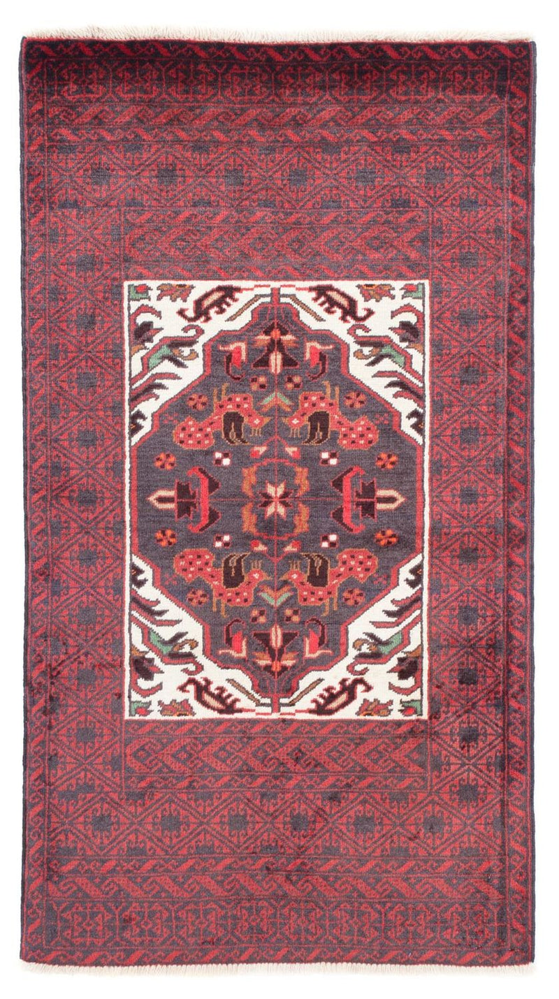 Tappeto Belutsch - 156 x 87 cm - rosso scuro